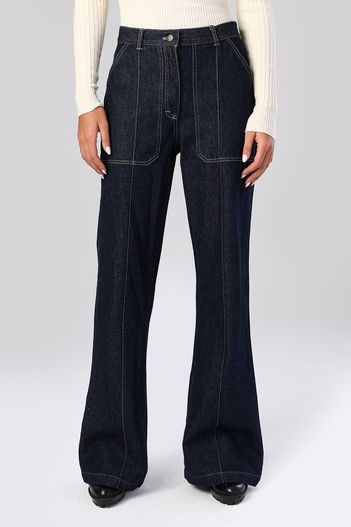 The Axis High-Rise Wide-Leg Denim