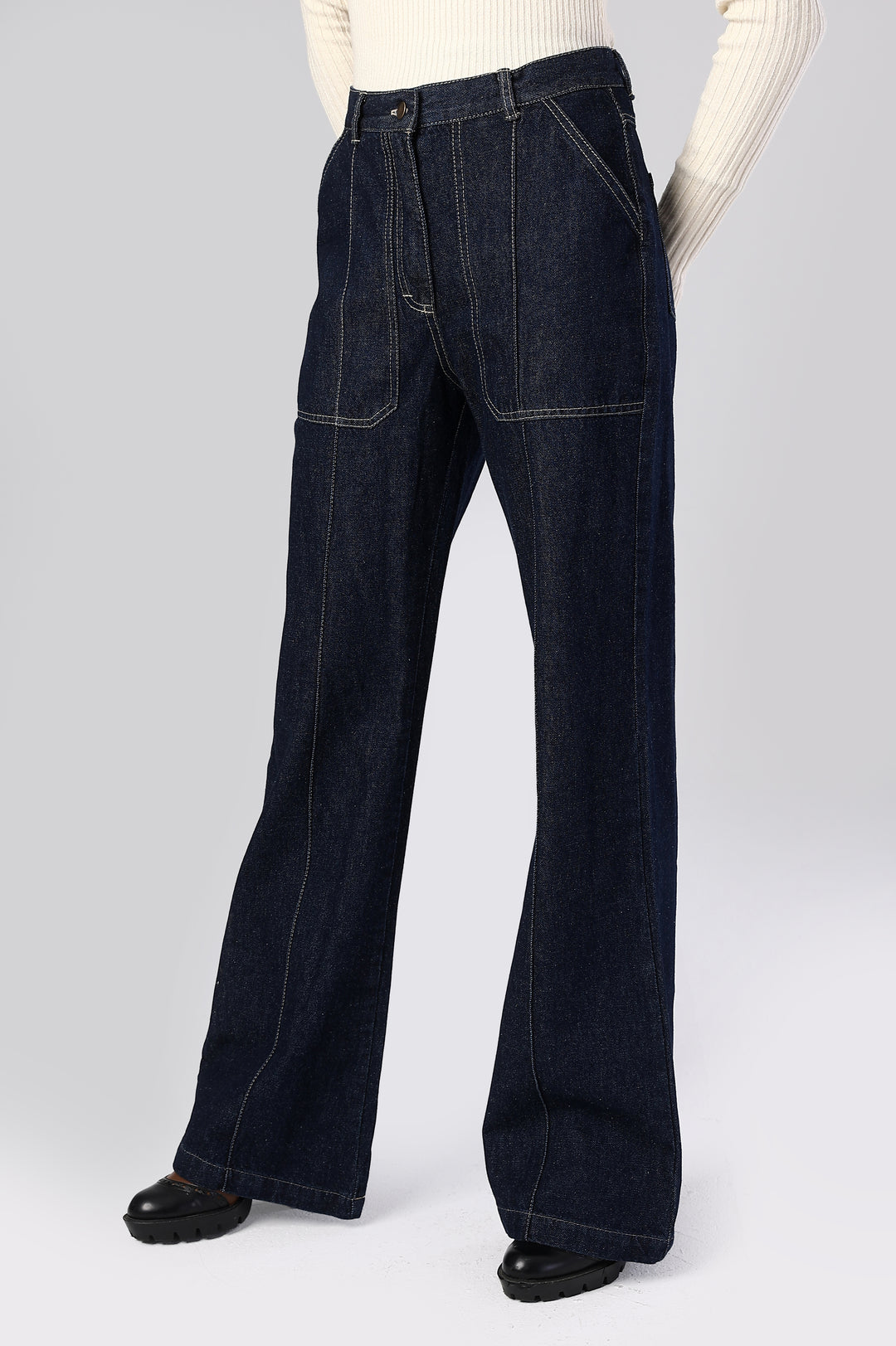The Axis High-Rise Wide-Leg Denim