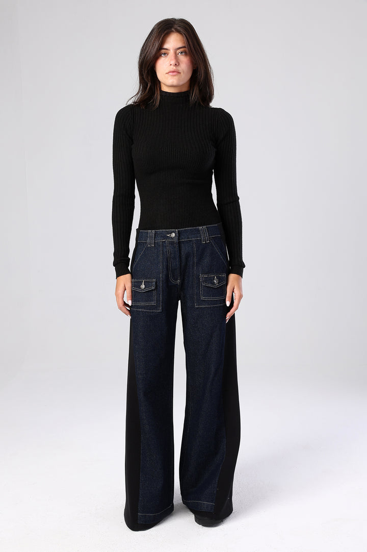 Vector Panel Denim Trousers