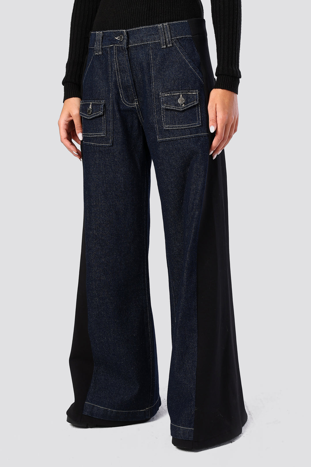 Vector Panel Denim Trousers