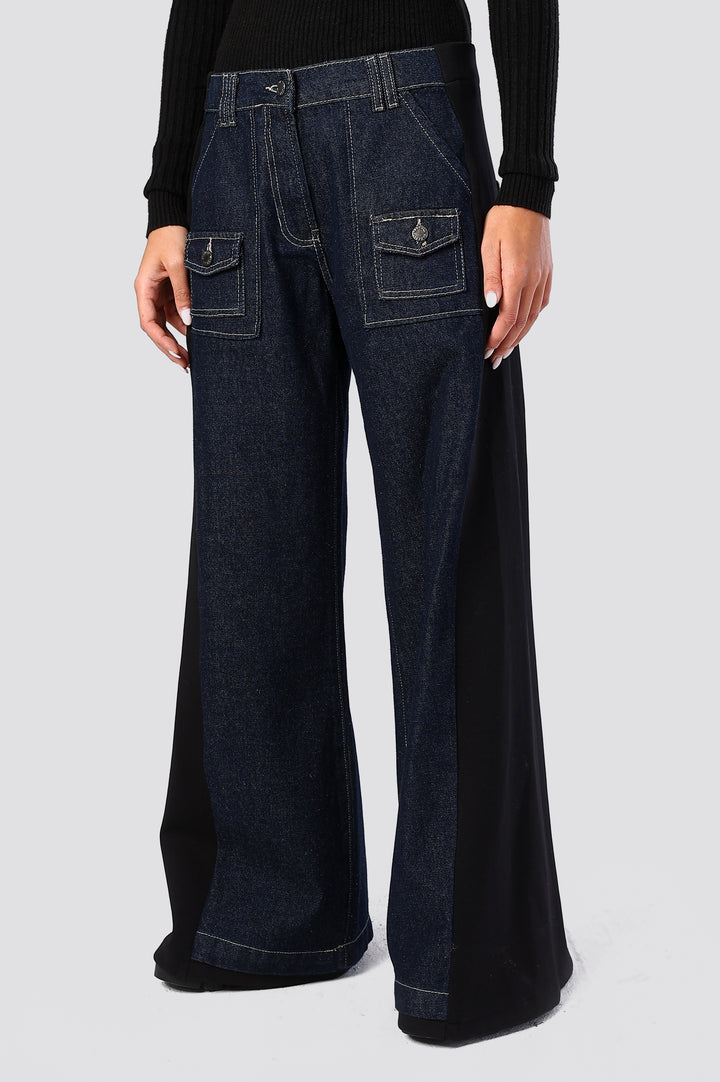 Vector Panel Denim Trousers