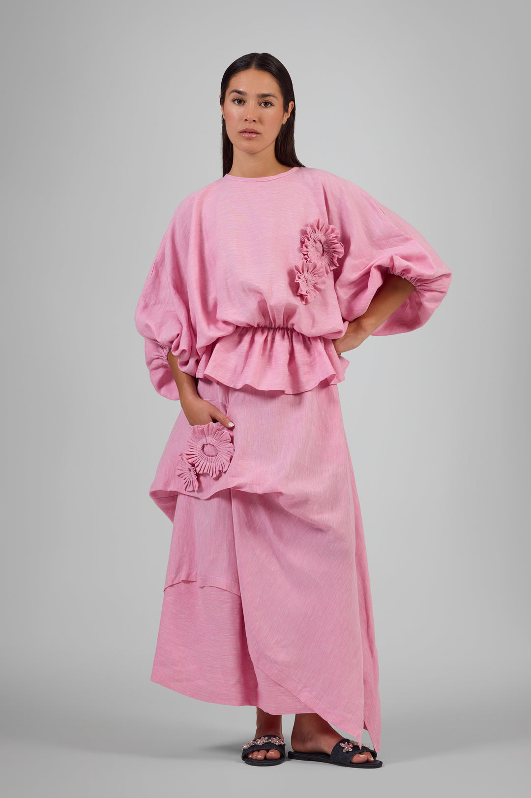 Sculptued Bloom Top