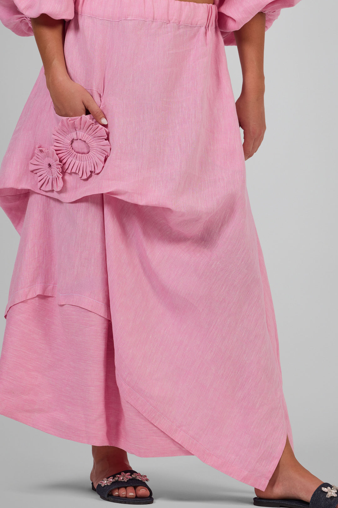Asymmetric Bloom Skirt