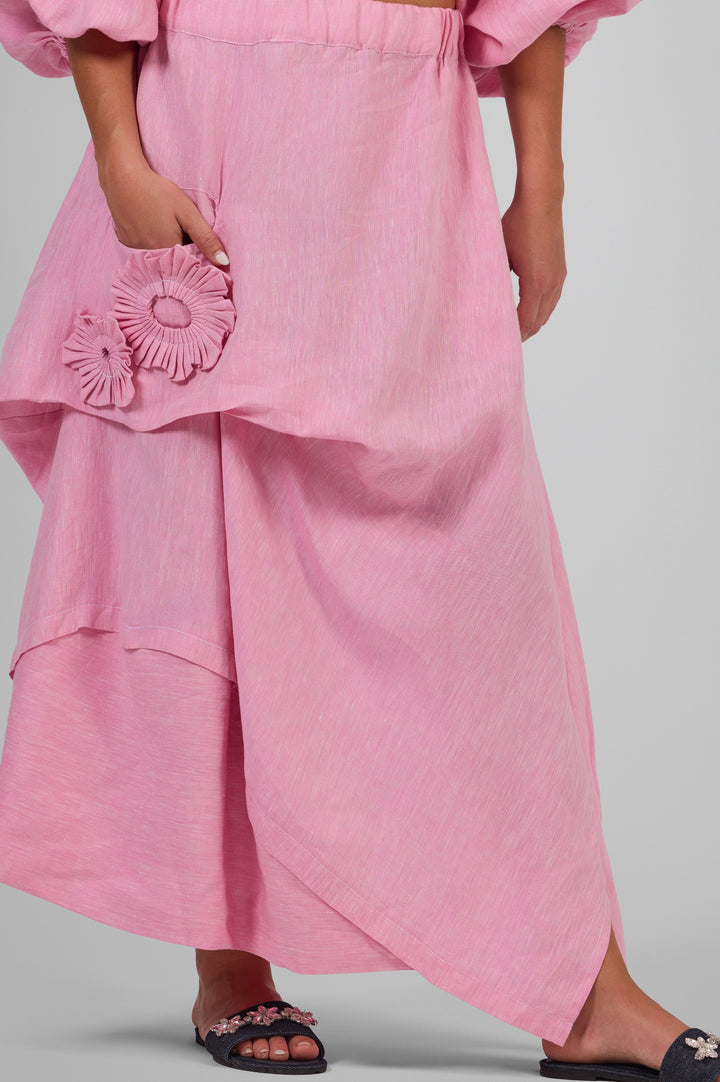 Asymmetric Bloom Skirt