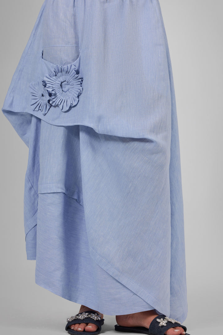 Asymmetric Bloom Skirt