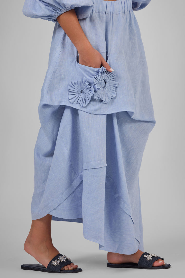 Asymmetric Bloom Skirt