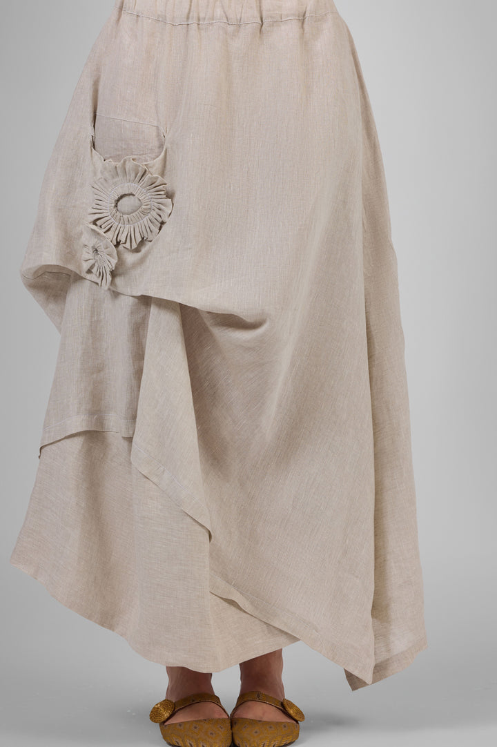 Asymmetric Bloom Skirt