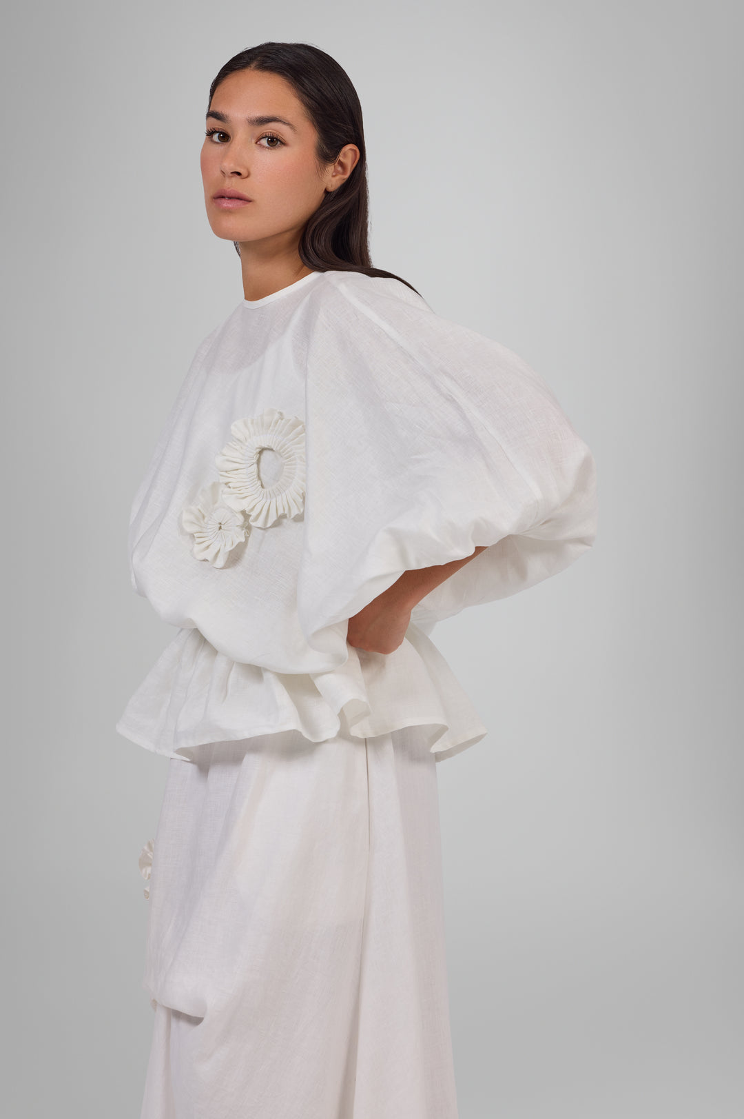 Sculptued Bloom Top