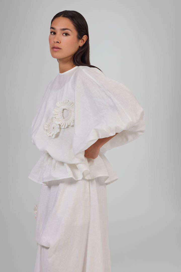 Sculptued Bloom Top