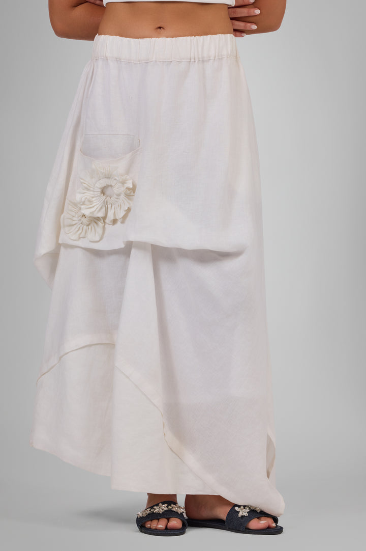 Asymmetric Bloom Skirt