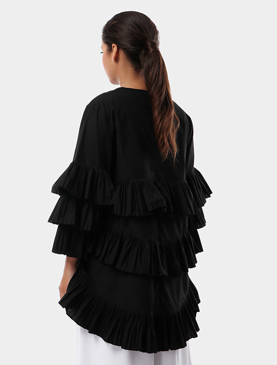 Layered Pleated Blouse