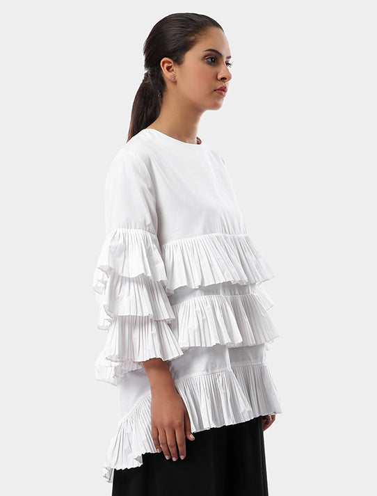 Layered pleated Blouse