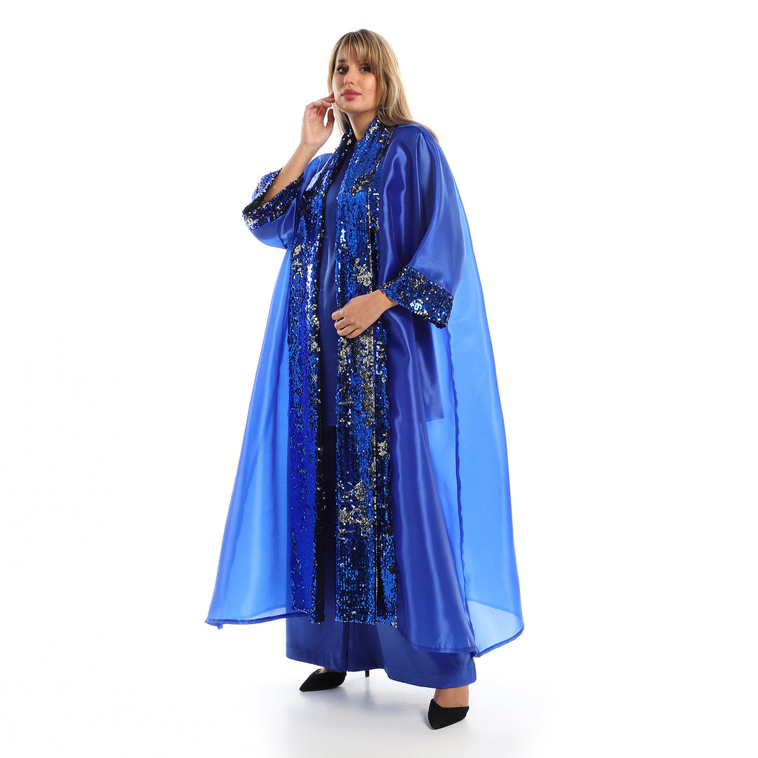 Blue Sequins Kimono