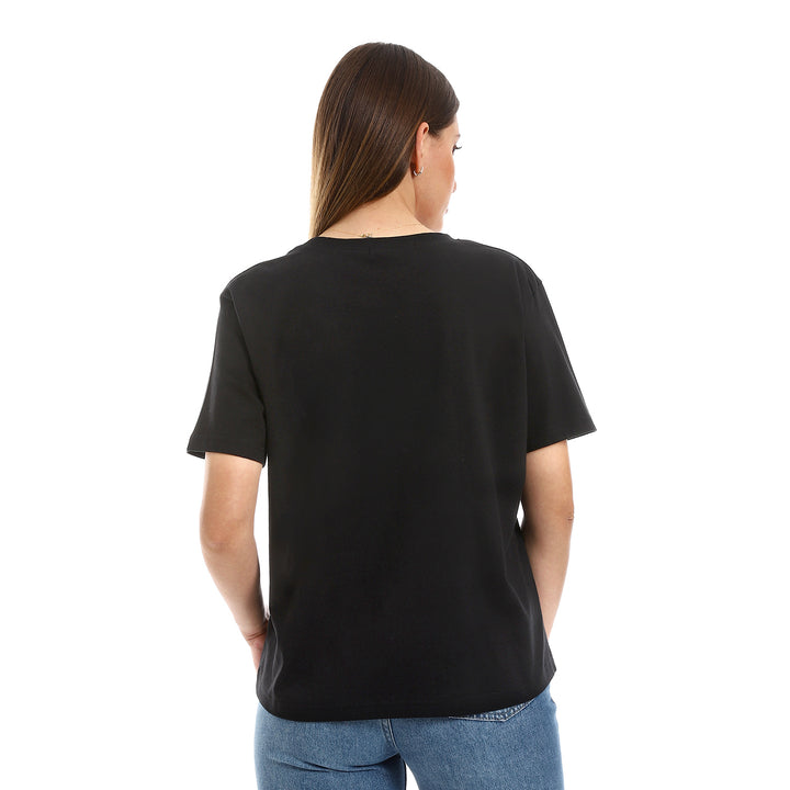 T-Shirt With Printed Pocket