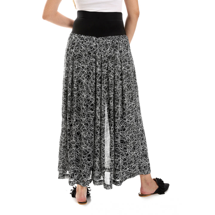 Wide Patterned Pants