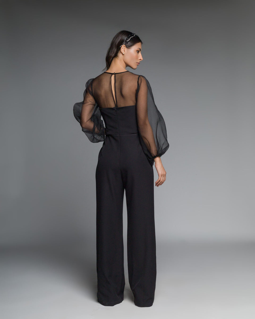 Jumpsuit Long Sleeves With Organza