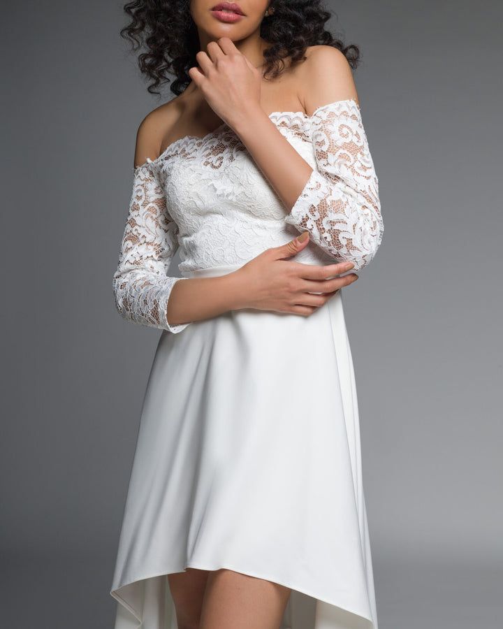 Dress With Lace Fabric